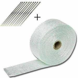 1 Piece Exhaust Pipe Bandage Car Motorcycle Thermal Wrap Insulation Cotton Tape Automobiles Exhaust Manifolds