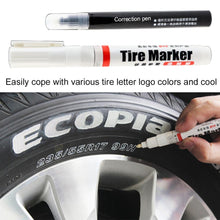 Load image into Gallery viewer, 1 Set of White Permanent Tire Marking Pen for Automobile Tire and Motorcycle Tire