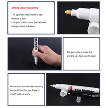 Load image into Gallery viewer, 1 Set of White Permanent Tire Marking Pen for Automobile Tire and Motorcycle Tire