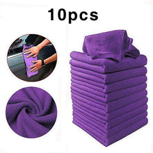 Load image into Gallery viewer, 10 PCS Car wipes Microfiber Car Cleaning Towel Automobile Motorcycle Washing Glass Household Cleaning Small Towel