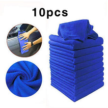 Load image into Gallery viewer, 10 PCS Microfiber Car Cleaning Towel Automobile Motorcycle Washing Glass Household Cleaning Small Towel