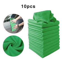 Load image into Gallery viewer, 10 PCS Microfiber Car Cleaning Towel Automobile Motorcycle Washing Glass Household Cleaning Small Towel