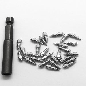 100Pcs Automobile Stud Anti-Slip+professional tools  Winter Wheel Car Motorcycle Tire Studs Screw