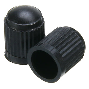 100Pcs/Set Automobile Car Wheel Tire Valve Stem Cap Dust Cover For Truck Motorcycle Bike Air Plastic Nozzle Caps Black