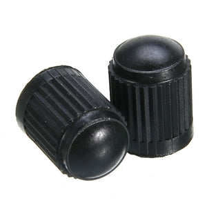 100Pcs/Set Automobile Car Wheel Tire Valve Stem Cap Dust Cover For Truck Motorcycle Bike Air Plastic Nozzle Caps Black