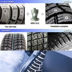 100pcs/set Automobile Stud Anti-Slip Snow Tire Studs Motorcycle Car SUV ATV Wheel Tyre Snow Chains Tire Screw Stud