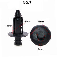 Load image into Gallery viewer, 10PCS Automobile motorcycle plastic fastener rivet clip for Kawasaki Suzuki Yamaha sports car shell cover sticker screw buckle