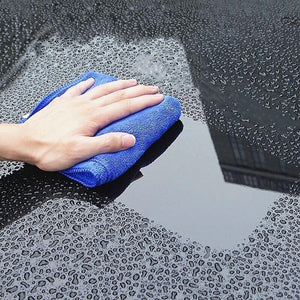 10PCS Microfiber Car Cleaning Towel Household Cleaning Small Towel Windshield Cloth Automobile Motorcycle Washing Glass Towel