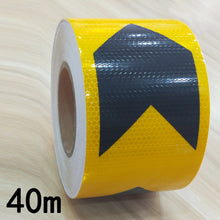 Load image into Gallery viewer, 10cm*40m Safety Mark Reflective tape stickers car-styling Self Adhesive Warning Tape Automobiles Motorcycle Reflective Film