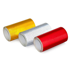 10cmx3m Safety Mark Reflective tape stickers car-styling Self Adhesive Warning Tape Automobiles Motorcycle Reflective Film Decal