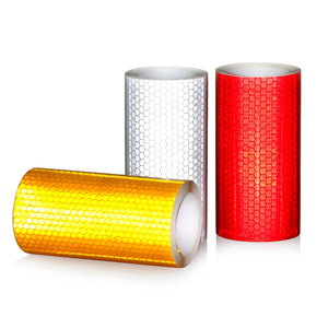 10cmx3m Safety Mark Reflective tape stickers car-styling Self Adhesive Warning Tape Automobiles Motorcycle Reflective Film Decal