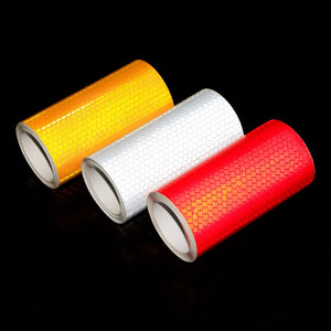 10cmx3m Safety Mark Reflective tape stickers car-styling Self Adhesive Warning Tape Automobiles Motorcycle Reflective Film Decal