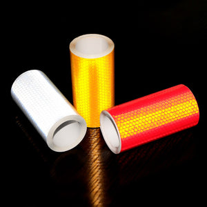 10cmx3m Safety Mark Reflective tape stickers car-styling Self Adhesive Warning Tape Automobiles Motorcycle Reflective Film Decal