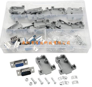 10pcs (5 pairs) 9-pin automobile and motorcycle mating connector and 10PCS gray plastic shell crimp connector