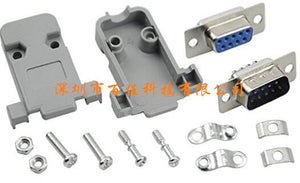 10pcs (5 pairs) 9-pin automobile and motorcycle mating connector and 10PCS gray plastic shell crimp connector