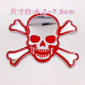 10pcs  Automobile-Decals skull Stickers 3D Car-Stickers for motorcycles Label Stickers Badge Decal-Access