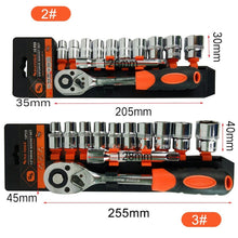 Load image into Gallery viewer, 12 Pcs Automobile Motorcycle Car Repair Tool Case Ratchet Wrench Kit Set Car Vehicle Ratchet Wrench Car Vehicle