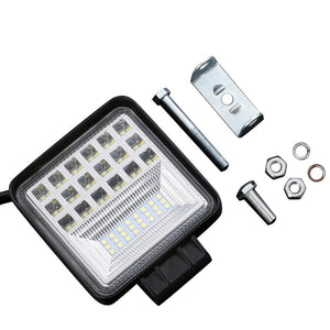 126W Square Fog Lights Car Light Assembly LED Work Daylight 12600LM Off-road Car Driving Automobile Motorcycle Headlight