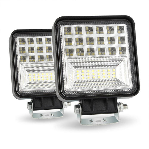 126W Square Fog Lights LED Work Daylight 12600LM Off-road Car Driving Fog Lamp Automobile Motorcycle Headlight For Offroad ATV