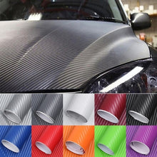 Load image into Gallery viewer, 127x30CM 3D Carbon Fiber Vinyl Car Wrap Sheet Roll Film Car Stickers And Decals Motorcycle Car Styling Accessories Automobiles