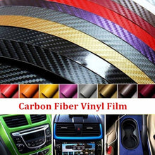 Load image into Gallery viewer, 127x30CM 3D Carbon Fiber Vinyl Car Wrap Sheet Roll Film Car Stickers And Decals Motorcycle Car Styling Accessories Automobiles