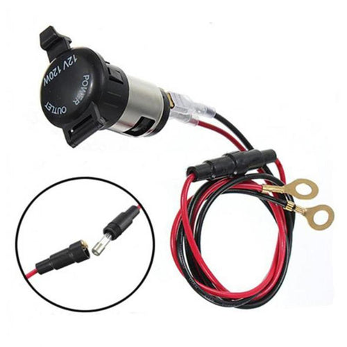 12V 120W Power Boat Car Cigarette Cigar Lighter Socket Plug With 1M Cable Cord Wire Ring High Quality Automobile Accessories