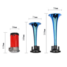Load image into Gallery viewer, 12V 178dB Super Loud Dual Tone Auto Car Air Horn Set Heavy Duty Trumpet Compressor for Automobile Motorcycle Boat Truck 2019 New