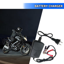 Load image into Gallery viewer, 12V 1A Battery Trickle Charger Maintainer for Car Motorcycle RV Truck ATV US Automobile Exterior Repair Components