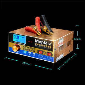 12V/24V Car Battery Charger Intelligent Automatic Pulse Repair Lead acid Battery LCD Display Smart Automobile Motorcycle Charger