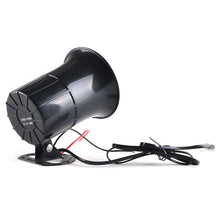 Load image into Gallery viewer, 12V 50W 120dB 6 Sound Car Warning Alarm Loud Speaker Siren Air Horn Loudspeaker with MIC Microphone for Automobile Motorcycle