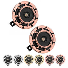 Load image into Gallery viewer, 12V Universal Automobile Motorcycle Electroplated Horn Speakers Klaxon Loudspeaker Motorcycle Accessories