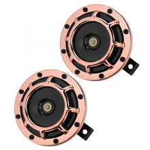 Load image into Gallery viewer, 12V Universal Automobile Motorcycle Electroplated Horn Speakers Klaxon Loudspeaker motorcycle impianto audio per moto