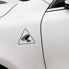 Load image into Gallery viewer, 13.4CM*11.8CM Cool CCTV Warning Sign Camera Tool Vinyl Black/White Car Sticker Automobiles Motorcycles Decor for BMW Audi A3 KIA