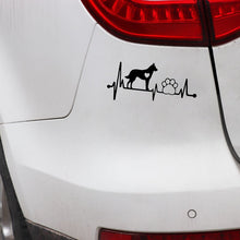 Load image into Gallery viewer, 15.1CM*6.9CM Belgian Malinois Heartbeat Lifeline Paw Vinyl  Decal Car Sticker for Auto Automobiles Motorcycles for BMW Toyota
