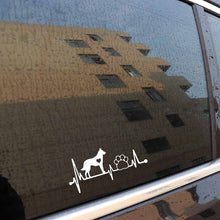 Load image into Gallery viewer, 15.1CM*6.9CM Belgian Malinois Heartbeat Lifeline Paw Vinyl  Decal Car Sticker for Auto Automobiles Motorcycles for BMW Toyota