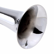 Load image into Gallery viewer, 17'' 150DB Super Loud 12V Single Trumpet Car Auto Air Claxon Horn Compressor Kit for Car Truck Boat Motorcycles Automobiles