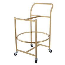 Load image into Gallery viewer, 18XS200 Living Room lron Tea Table Double Desk Cart Table Mobile Coffee Table Removable Double Layer Side Table With Pulley