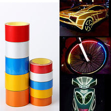 Load image into Gallery viewer, 1CM*5M DIY Reflective Sticker Automobile Luminous Strip Car &amp; Motorcycle Decoration Decals Vinyl Sticker Free Shipping