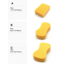 Load image into Gallery viewer, 1PC Car Wash Sponge 3 Sizes Yellow Sponge For Choice Easy Grip To Wash Car Automobile Bicycle Motorcycle Boat And Home