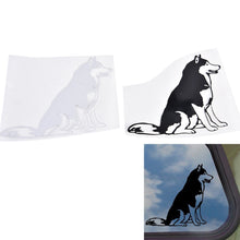 Load image into Gallery viewer, 1PCS SIBERIAN HUSKY car stickers 12CM*12CM black white car styling decal accessories covers wall windows automobiles motorcycle