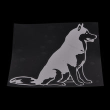 Load image into Gallery viewer, 1PCS SIBERIAN HUSKY car stickers 12CM*12CM black white car styling decal accessories covers wall windows automobiles motorcycle