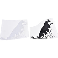 Load image into Gallery viewer, 1PCS SIBERIAN HUSKY car stickers 12CM*12CM black white car styling decal accessories covers wall windows automobiles motorcycle