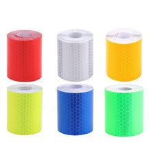 Load image into Gallery viewer, 1pc Safety Mark Reflective Tape Sticker Car Styling Self Adhesive Warning Tape Automobiles Motorcycle Reflective Strip 5color
