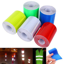 Load image into Gallery viewer, 1pc Safety Mark Reflective Tape Sticker Car Styling Self Adhesive Warning Tape Automobiles Motorcycle Reflective Strip 5color