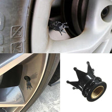 Load image into Gallery viewer, 1pcs Universal Car Motorcycle Tire Valve Cap Dustproof Gold Crown Standard Tyre Wheel Stem Air Valve Caps Car Tire Accessories