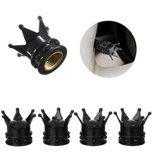 Load image into Gallery viewer, 1pcs Universal Car Motorcycle Tire Valve Cap Dustproof Gold Crown Standard Tyre Wheel Stem Air Valve Caps Car Tire Accessories