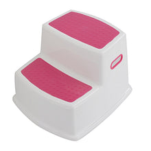 Load image into Gallery viewer, 2 Step Stool for Kids Toddler Stool for Toilet Potty Training Slip Bathroom Kitchen 669