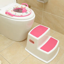 Load image into Gallery viewer, 2 Step Stool for Kids Toddler Stool for Toilet Potty Training Slip Bathroom Kitchen 669