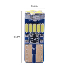 Load image into Gallery viewer, 2 x CANBUS T10/W5W 4014SMD white 3W LED AC/DC12V motorcycle automobile car clearance lights side marker lamp door reading bulb