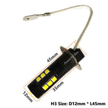 Load image into Gallery viewer, 2 x H1 H3 30W power LED automobile fog lights motorcycle headlight bulb 3030SMD super white DRL AC/DC12-48V